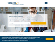 Tablet Screenshot of portal.vergabe24.de